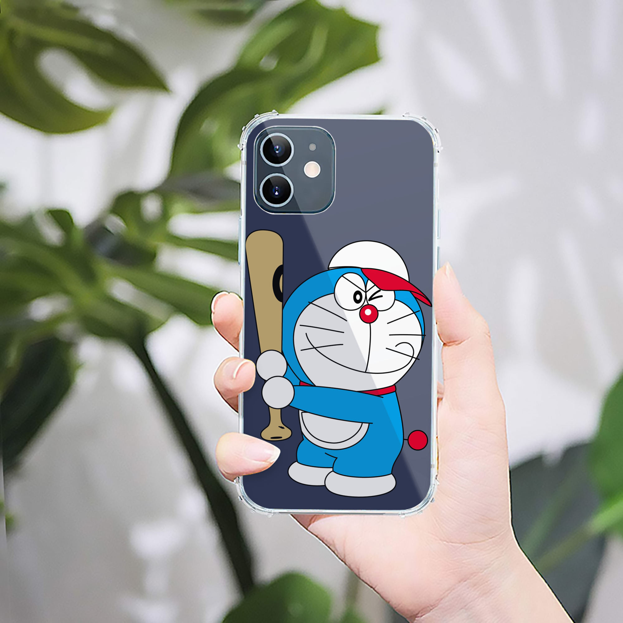 （画像用） ドラえもん Doraemon 【iPhone 12シリーズ対応】透明スマホケース（クリアソフトケース）